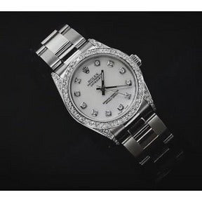 Orologio Datejust Rolex di medie dimensioni Bracciale ostrica con lunetta 