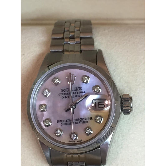 Orologio Datejust Rolex giubileo Bracciale quadrante con diamanti in acciaio inossidabile