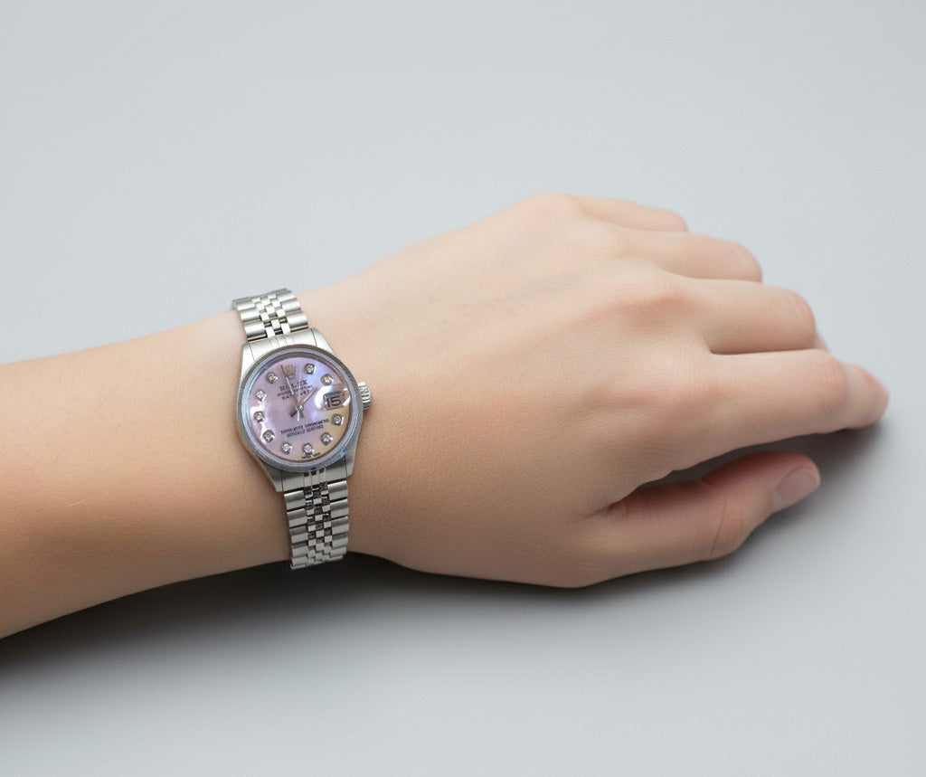 Orologio Datejust Rolex giubileo Bracciale quadrante con diamanti in acciaio inossidabile P5