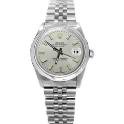 Orologio Giubileo Rolex Datejust in acciaio inossidabile con quadrante bianco