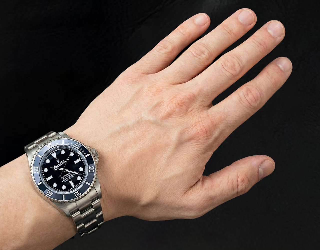 Orologio Rolex 114060 Sottomarino 40mm in acciaio inossidabile con quadrante nero