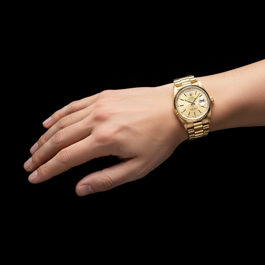 Orologio Rolex 18238 Day-Date 36 con quadrante in oro giallo