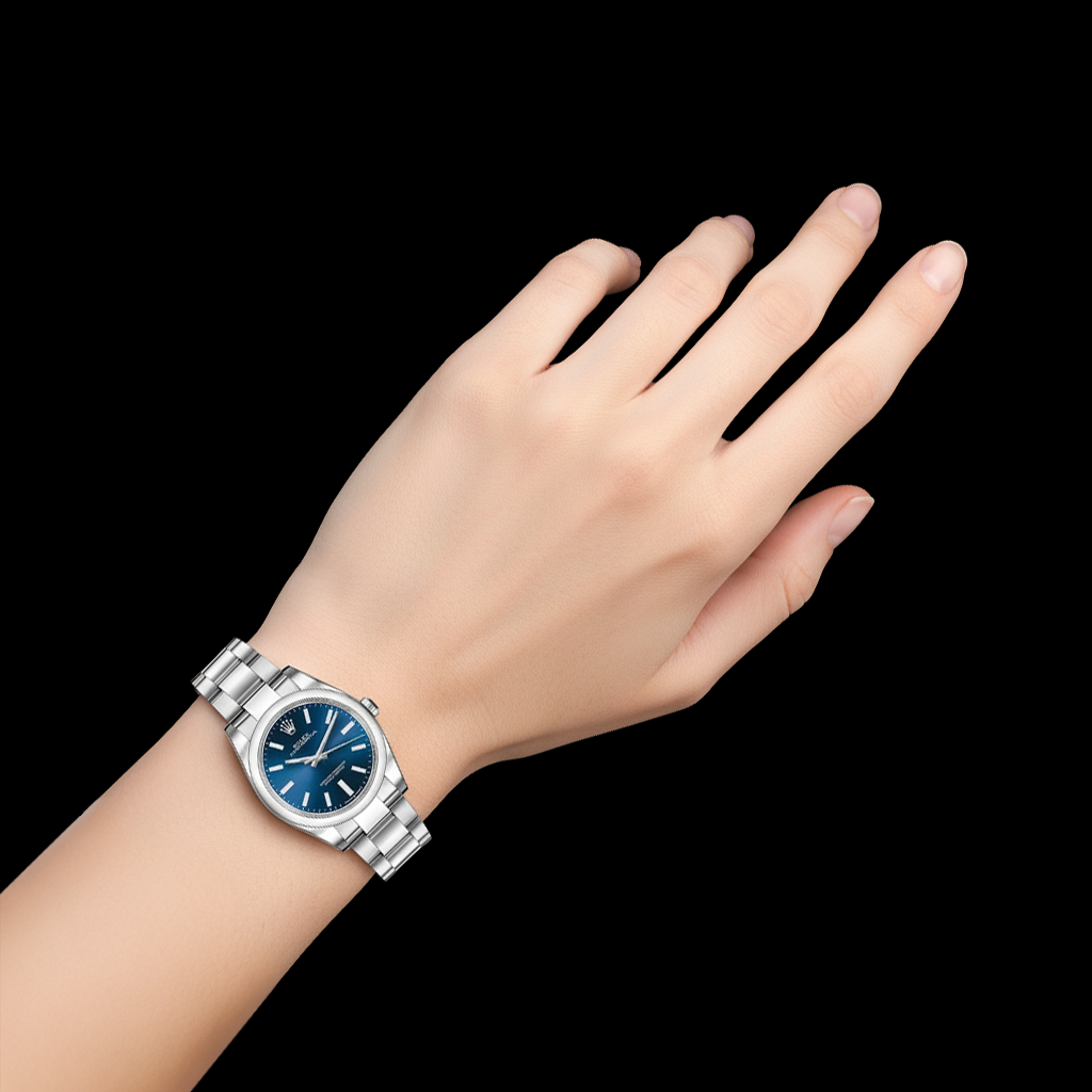 Orologio Rolex 31mm Datejust da donna con quadrante blu luminoso