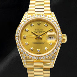 Orologio Rolex 118238 Day Date 36mm quadrante sundust con diamanti presidenziale in oro giallo