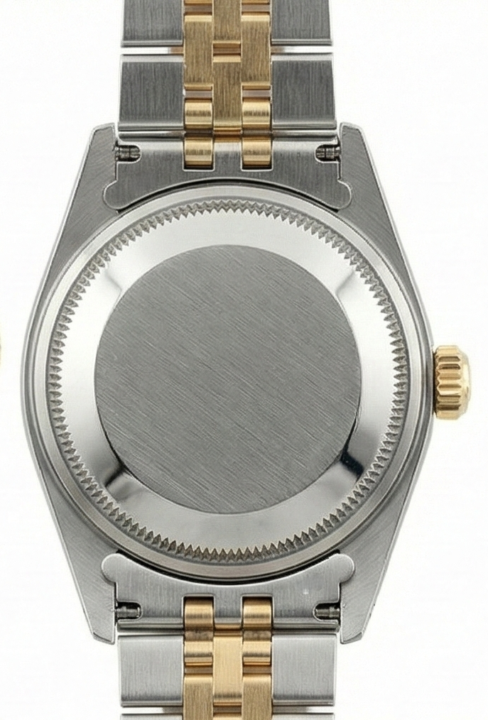 Orologio Rolex Date-Just da donna con quadrante color salmone e lunetta con diamanti
