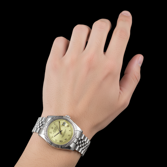 Orologio Rolex DateJust Uomo Bracciale giubileo in Acciaio Inossidabile
