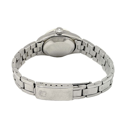 Orologio Rolex Date 26 mm quadrante argento a bastoncino in acciaio inossidabile
