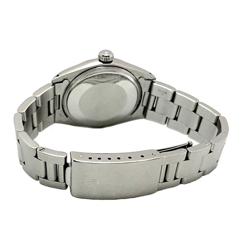 Orologio Rolex Date in madreperla bianca con quadrante in diamanti, 34 mm, in acciaio inossidabile