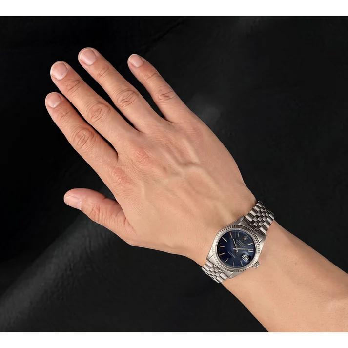 Orologio Rolex Datejust 36mm Anno 1986 Quadrante a Torta con Indici a Bastone in Acciaio Inossidabile