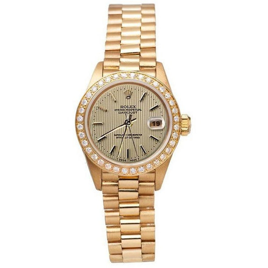 Orologio Rolex Datejust Champagne arazzo quadrante