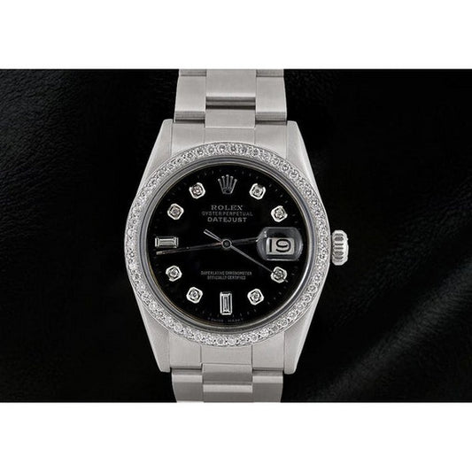 Orologio Rolex Datejust Orologio con quadrante in diamanti neri