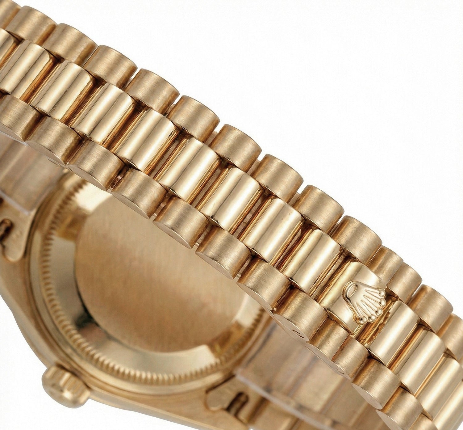 Orologio Rolex Datejust Presidente in oro giallo con lunetta in diamanti e quadrante arabo