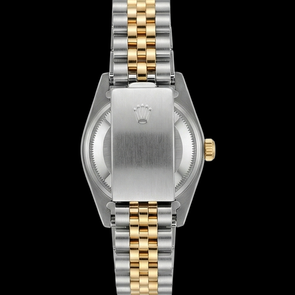 Orologio Rolex Datejust con bracciale in acciaio inossidabile e oro arabo champagne