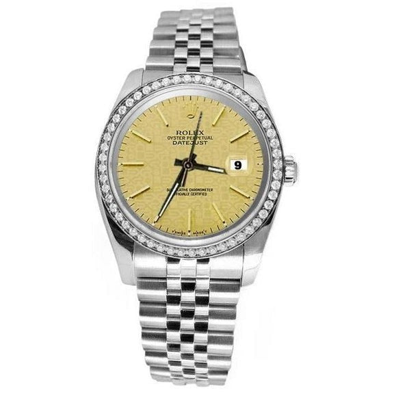 Orologio Rolex Datejust con lunetta di diamanti
