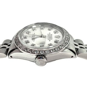 Orologio Rolex Datejust con lunetta in argento
