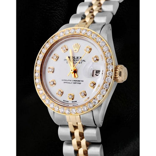 Orologio Rolex Datejust con quadrante bianco