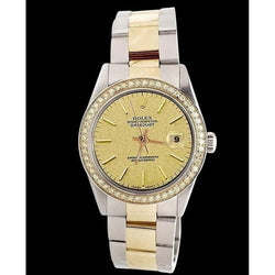 Orologio Rolex Datejust con quadrante champagne e quadrante bicolore IMPOSTAZIONE RAPIDA