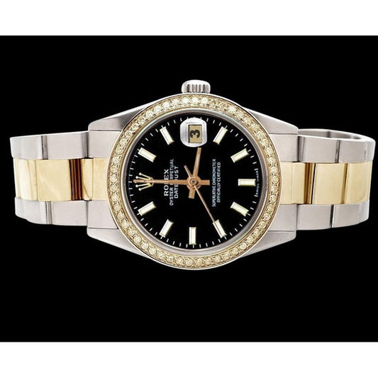Orologio Rolex Datejust con quadrante nero