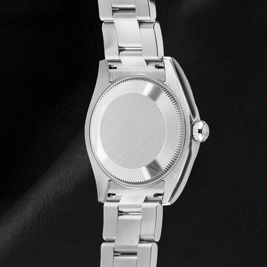 Orologio Rolex Datejust da 31 mm in acciaio inossidabile con quadrante luminoso verde menta