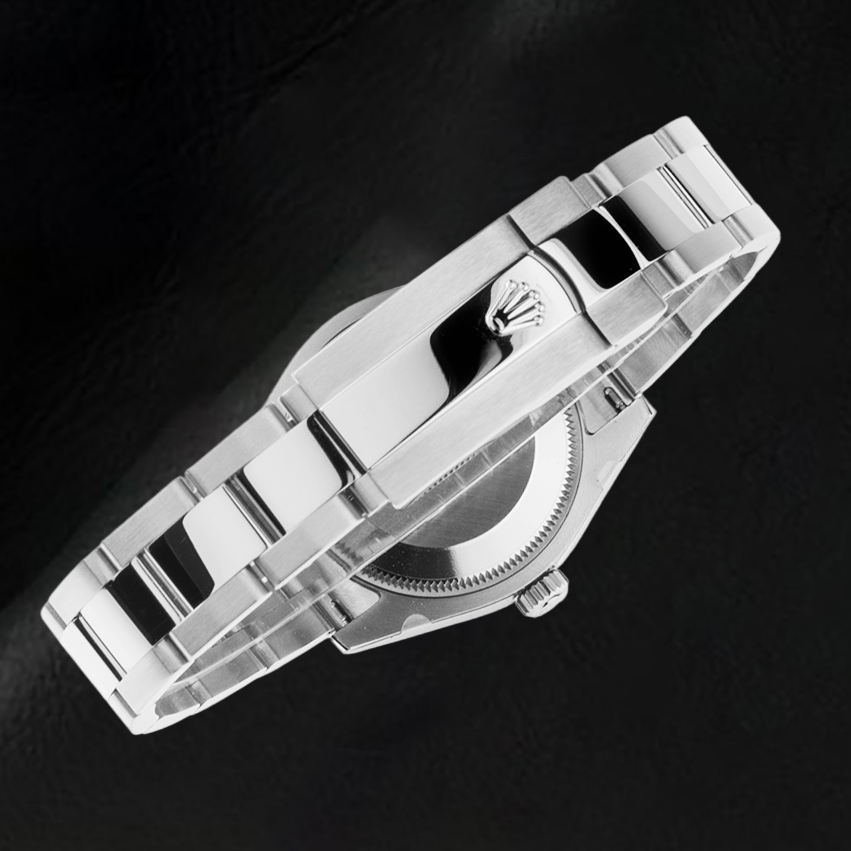 Orologio Rolex Datejust da 31 mm in acciaio inossidabile con quadrante luminoso verde menta