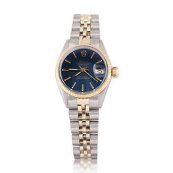Orologio Rolex Datejust da donna, cinturino giubileo con lunetta scanalata, acciaio inossidabile e oro
