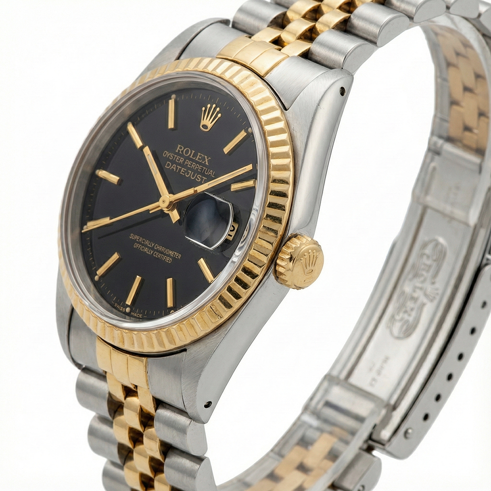 Orologio Rolex Datejust da donna con quadrante bicolore da donna