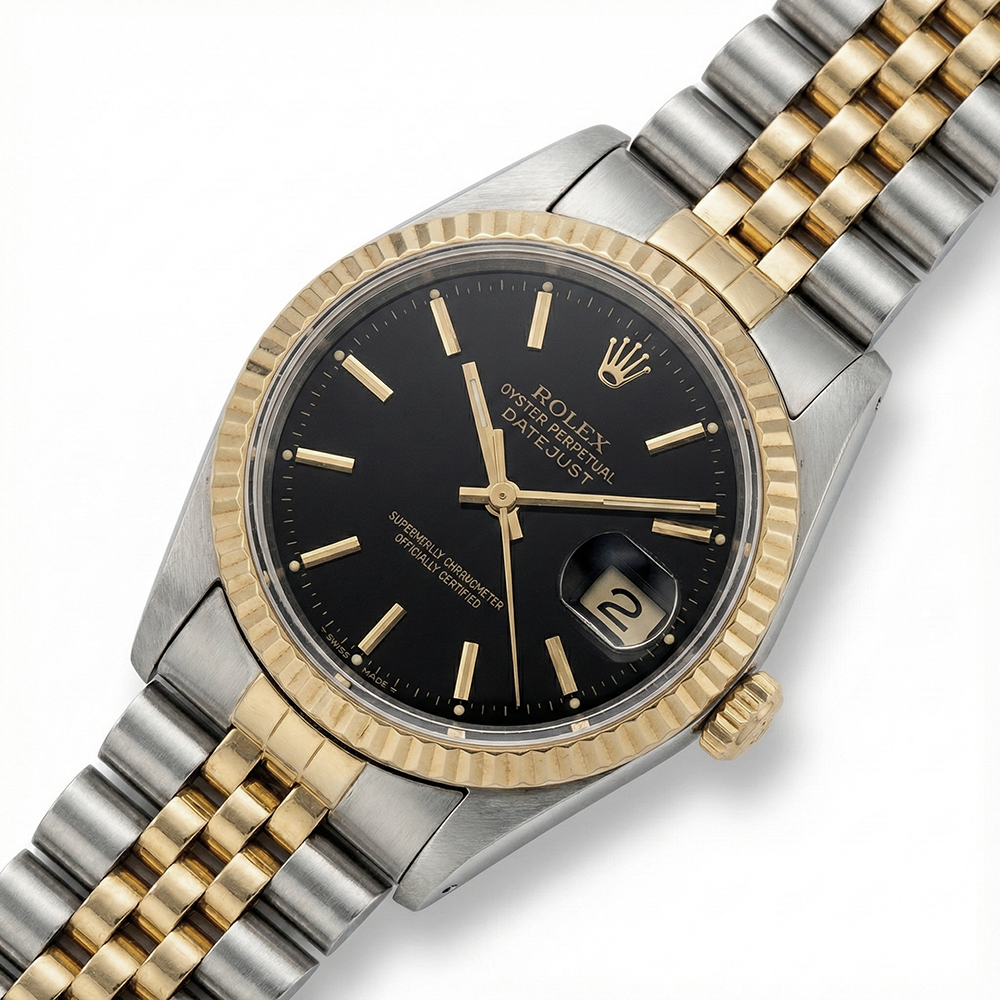 Orologio Rolex Datejust da donna con quadrante bicolore da donna