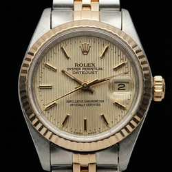 Orologio Rolex Datejust da donna con quadrante bicolore e bracciale giubileo