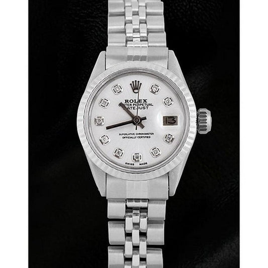 Orologio Rolex Datejust da donna in acciaio inossidabile