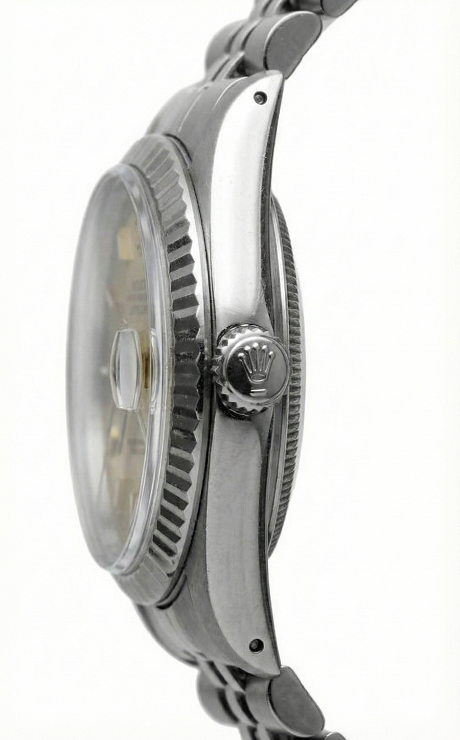 Orologio Rolex Datejust da donna in acciaio inossidabile con quadrante champagne