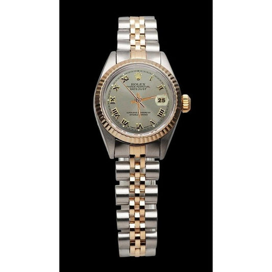Orologio Rolex Datejust da donna in acciaio inossidabile 