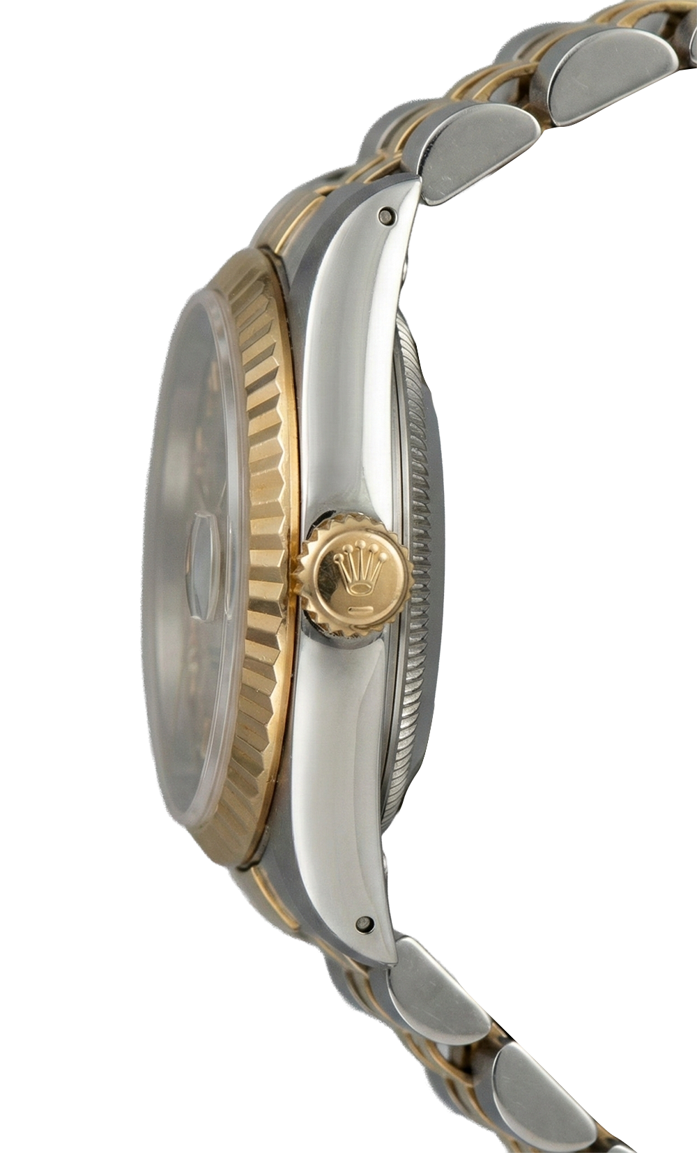 Orologio Rolex Datejust da donna, quadrante romano bicolore grigio