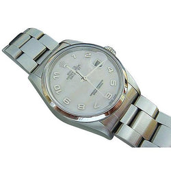 Orologio Rolex Datejust da uomo con lunetta liscia e bracciale ostrica da uomo, da uomo, da uomo, IMPOSTAZIONE RAPIDA