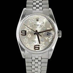 Orologio Rolex Datejust da uomo e donna molto raffinato, quadrante floreale,giubileo, acciaio inossidabile, IMPOSTAZIONE RAPIDA