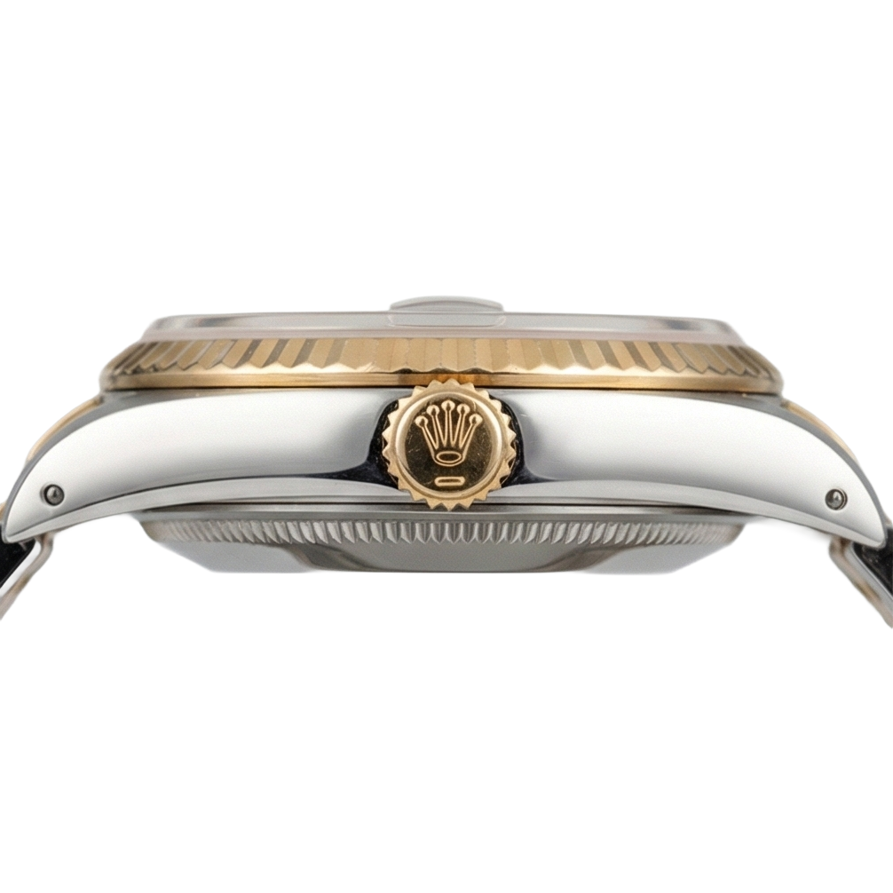 Orologio Rolex Datejust di medie dimensioni 31 mm bianco madreperla quadrante diamanti lunetta diamanti bracciale giubileo acciaio inossidabile e oro