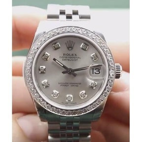 Orologio Rolex con lunetta personalizzata in diamanti