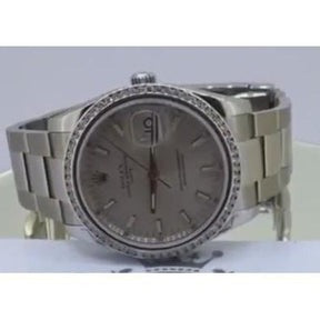 Orologio Rolex Datejust di medie dimensioni con quadrante 
