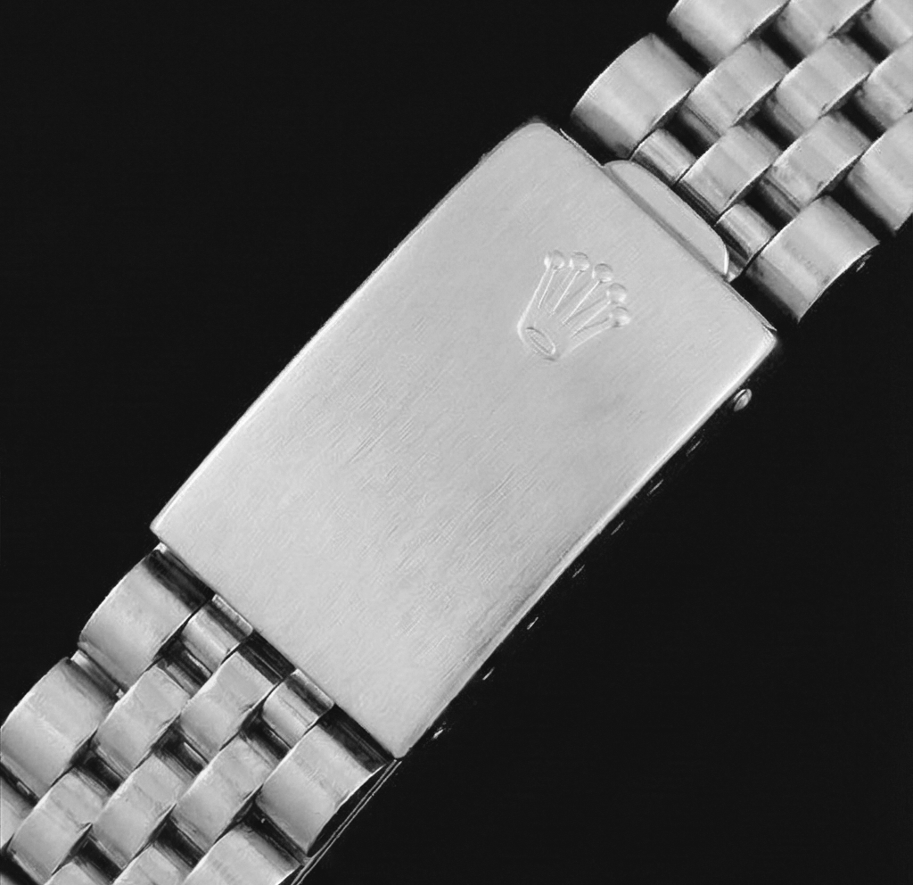 Orologio Rolex Datejust giubileo in acciaio inossidabile con quadrante blu a doppia fila di diamanti