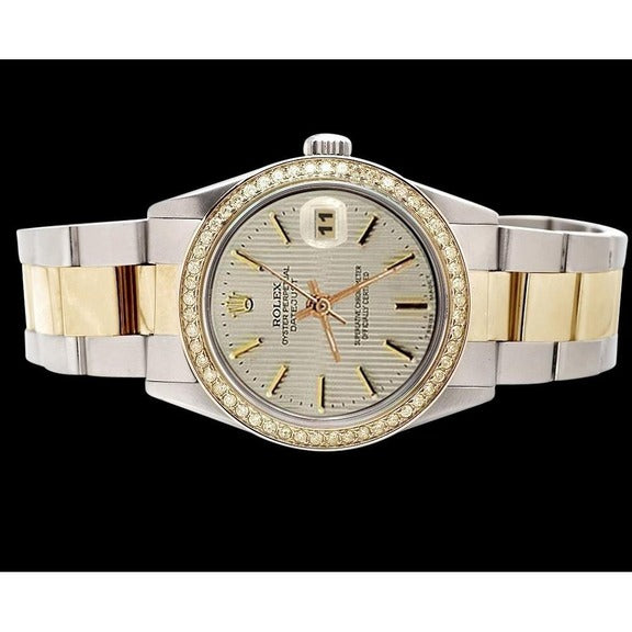 Orologio Rolex Datejust in acciaio inossidabile e bracciale 