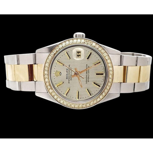 Orologio Rolex Datejust in acciaio inossidabile e bracciale 