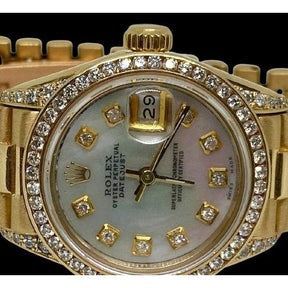 Orologio Rolex Datejust in oro giallo con quadrante 