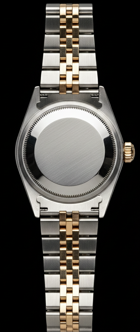 Orologio Rolex Datejust in oro giallo da donna con quadrante arabo perpetuo in acciaio inossidabile