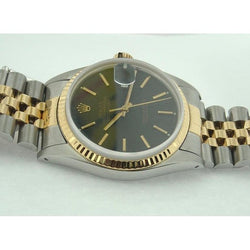 Orologio Rolex Datejust ostrica Datejust con quadrante nero