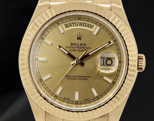 Orologio Rolex Day Date 2 da Uomo 41 mm con Quadrante Champagne in Oro Giallo
