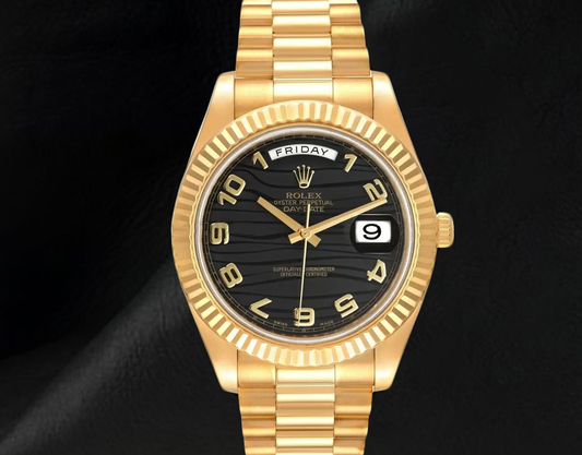 Orologio Rolex Day Date II 41 mm da Uomo, Lunetta Bombata, Oro Giallo