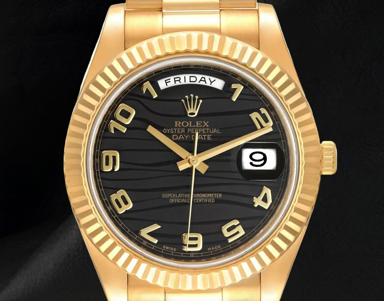Orologio Rolex Day Date II 41 mm da Uomo, Lunetta Bombata, Oro Giallo