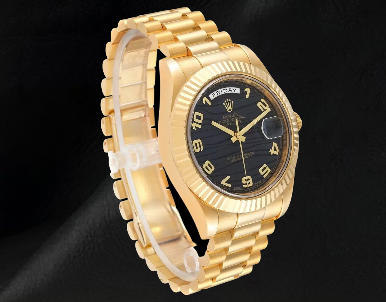 Orologio Rolex Day Date II 41 mm da Uomo, Lunetta Bombata, Oro Giallo