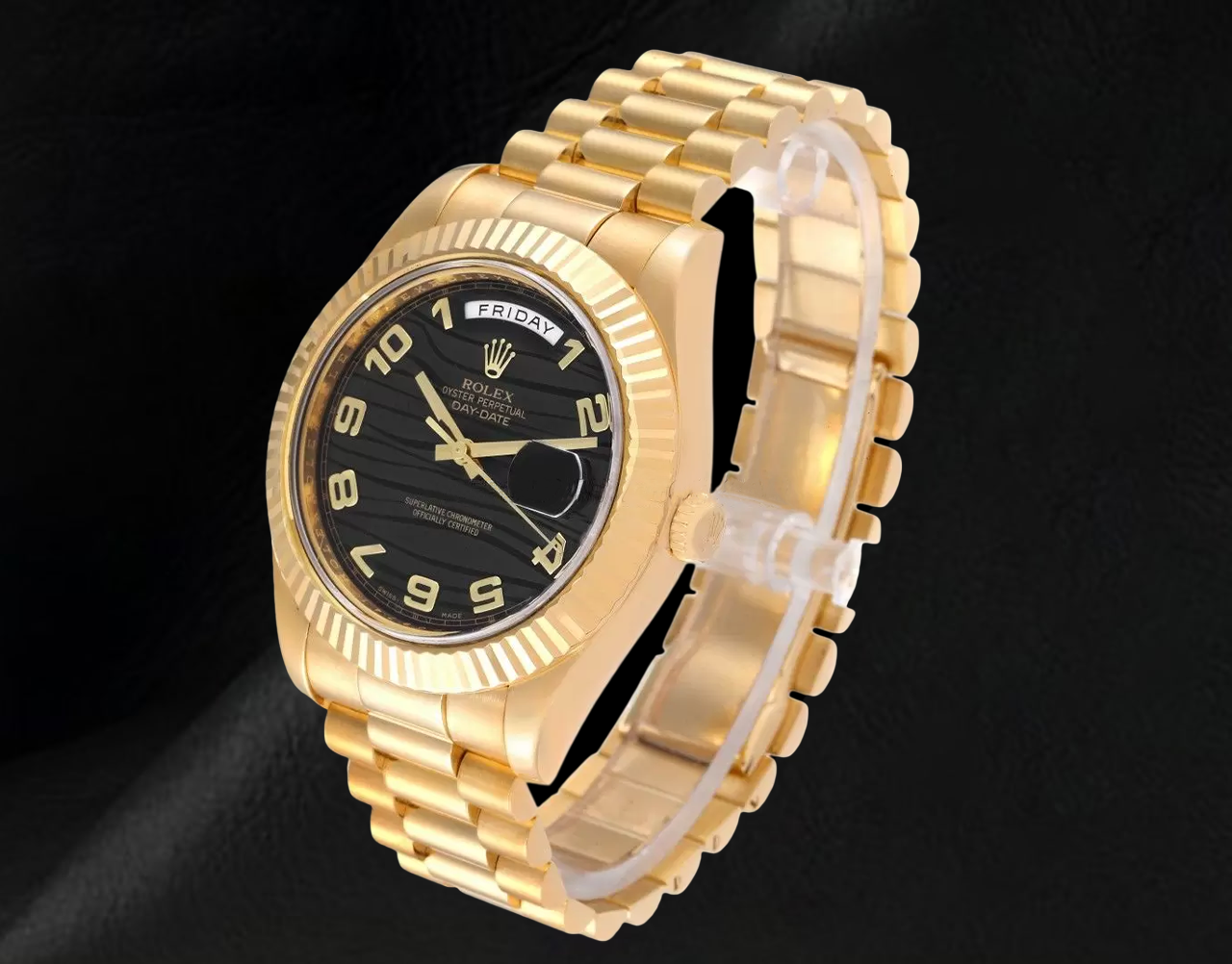 Orologio Rolex Day Date II 41 mm da Uomo, Lunetta Bombata, Oro Giallo