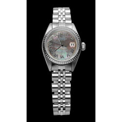 Orologio Rolex Giubileo in acciaio inossidabile con quadrante grigio romano
