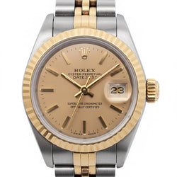 Orologio Rolex Lady-Datejust 26 mm quadrante champagne Stick bicolore